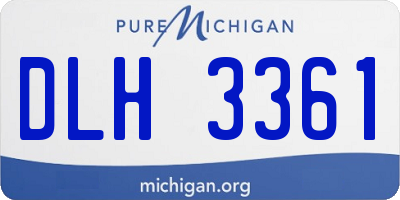 MI license plate DLH3361