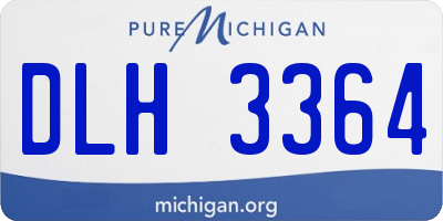 MI license plate DLH3364