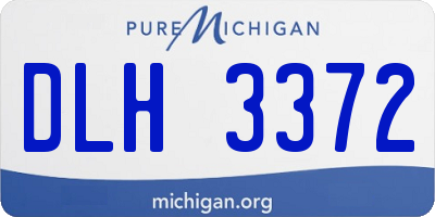 MI license plate DLH3372
