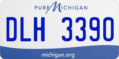 MI license plate DLH3390