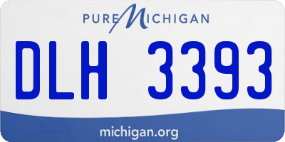 MI license plate DLH3393