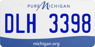 MI license plate DLH3398