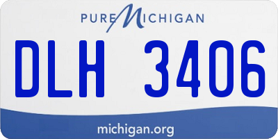 MI license plate DLH3406