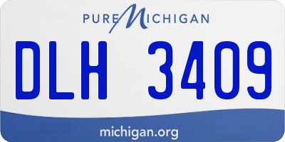 MI license plate DLH3409