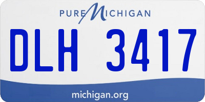 MI license plate DLH3417