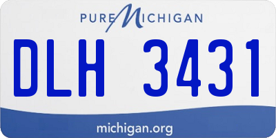 MI license plate DLH3431