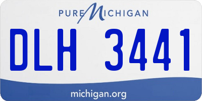 MI license plate DLH3441