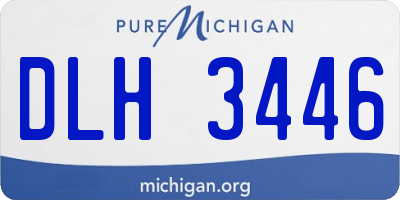 MI license plate DLH3446