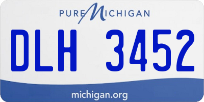 MI license plate DLH3452