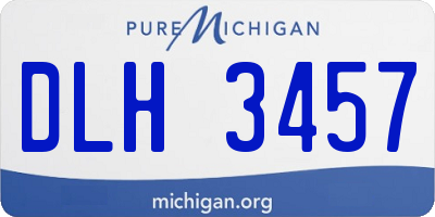 MI license plate DLH3457