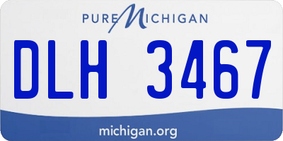 MI license plate DLH3467