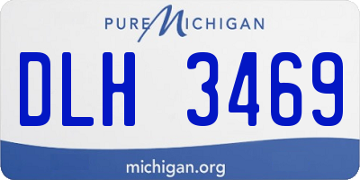 MI license plate DLH3469