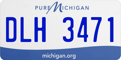 MI license plate DLH3471