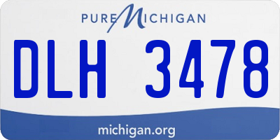 MI license plate DLH3478