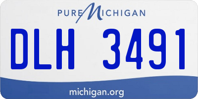 MI license plate DLH3491