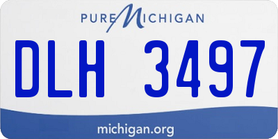 MI license plate DLH3497