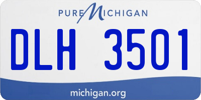 MI license plate DLH3501