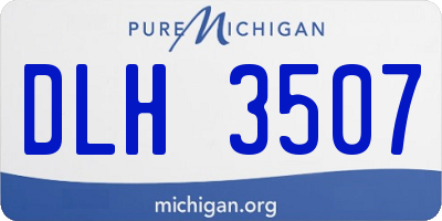 MI license plate DLH3507