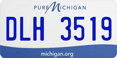 MI license plate DLH3519