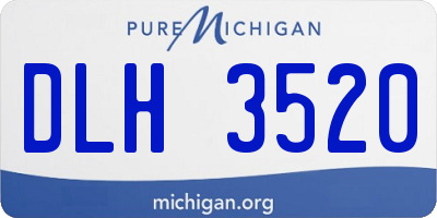 MI license plate DLH3520