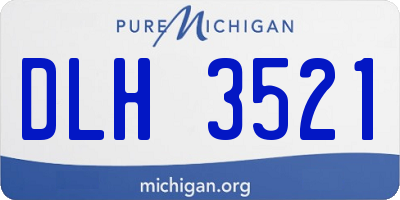 MI license plate DLH3521