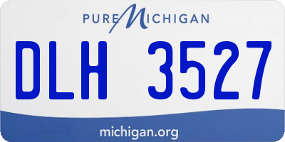 MI license plate DLH3527