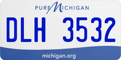 MI license plate DLH3532