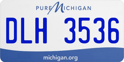 MI license plate DLH3536