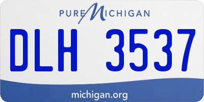 MI license plate DLH3537
