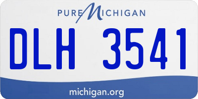 MI license plate DLH3541
