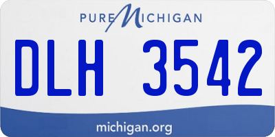 MI license plate DLH3542