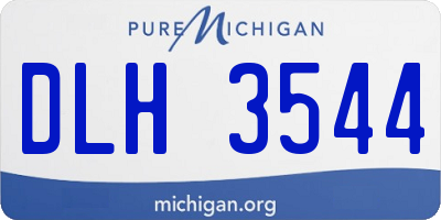 MI license plate DLH3544