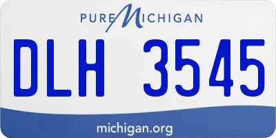 MI license plate DLH3545