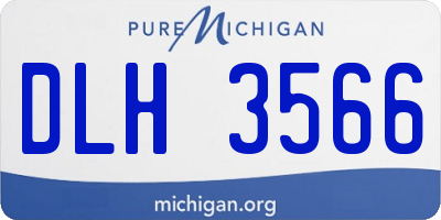 MI license plate DLH3566