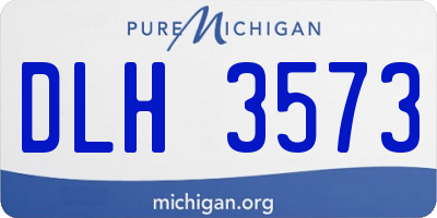 MI license plate DLH3573