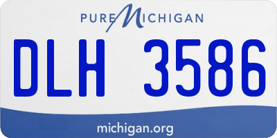 MI license plate DLH3586
