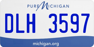 MI license plate DLH3597