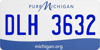MI license plate DLH3632