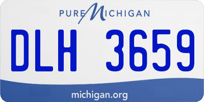 MI license plate DLH3659