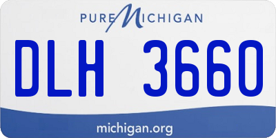 MI license plate DLH3660