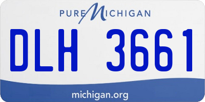 MI license plate DLH3661