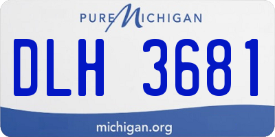MI license plate DLH3681