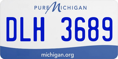 MI license plate DLH3689