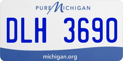 MI license plate DLH3690