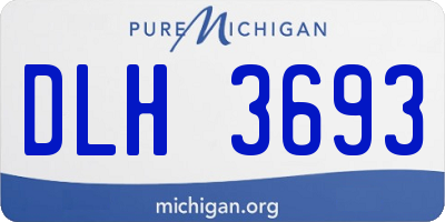 MI license plate DLH3693