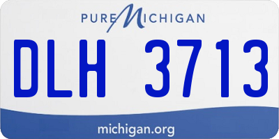 MI license plate DLH3713