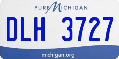MI license plate DLH3727