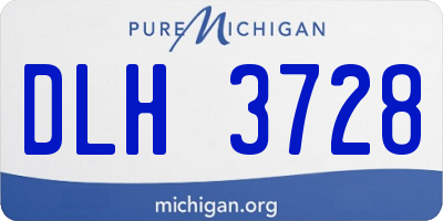 MI license plate DLH3728