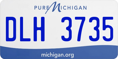 MI license plate DLH3735