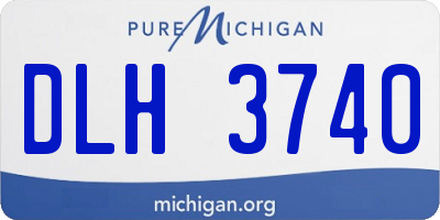 MI license plate DLH3740